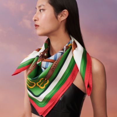 Grand Tralala workshop scarf 90 | Hermès Canada